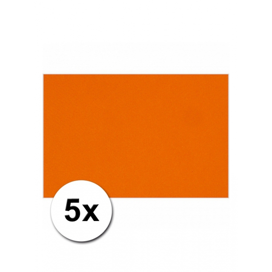 A4 hobby karton oranje 5 stuks