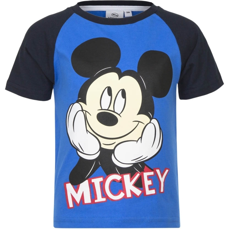 Mickey Mouse t-shirt blauw/zwart voor jongens