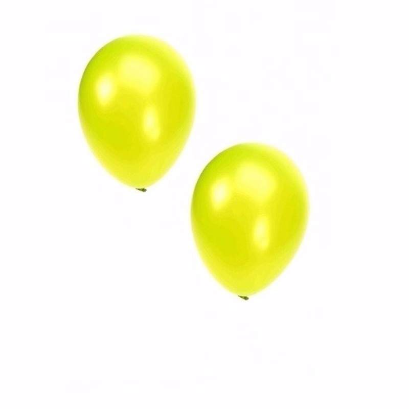 10 stuks metallic lime ballonnen 36 cm -