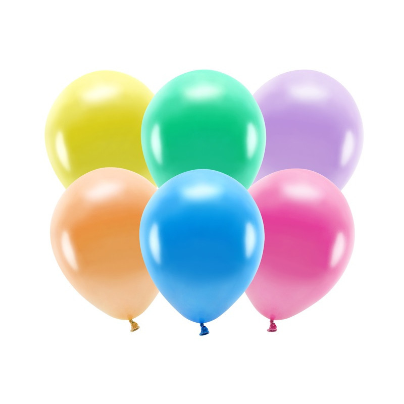 100x Gekleurde mix ballonnen 26 cm eco/biologisch afbreekbaar -