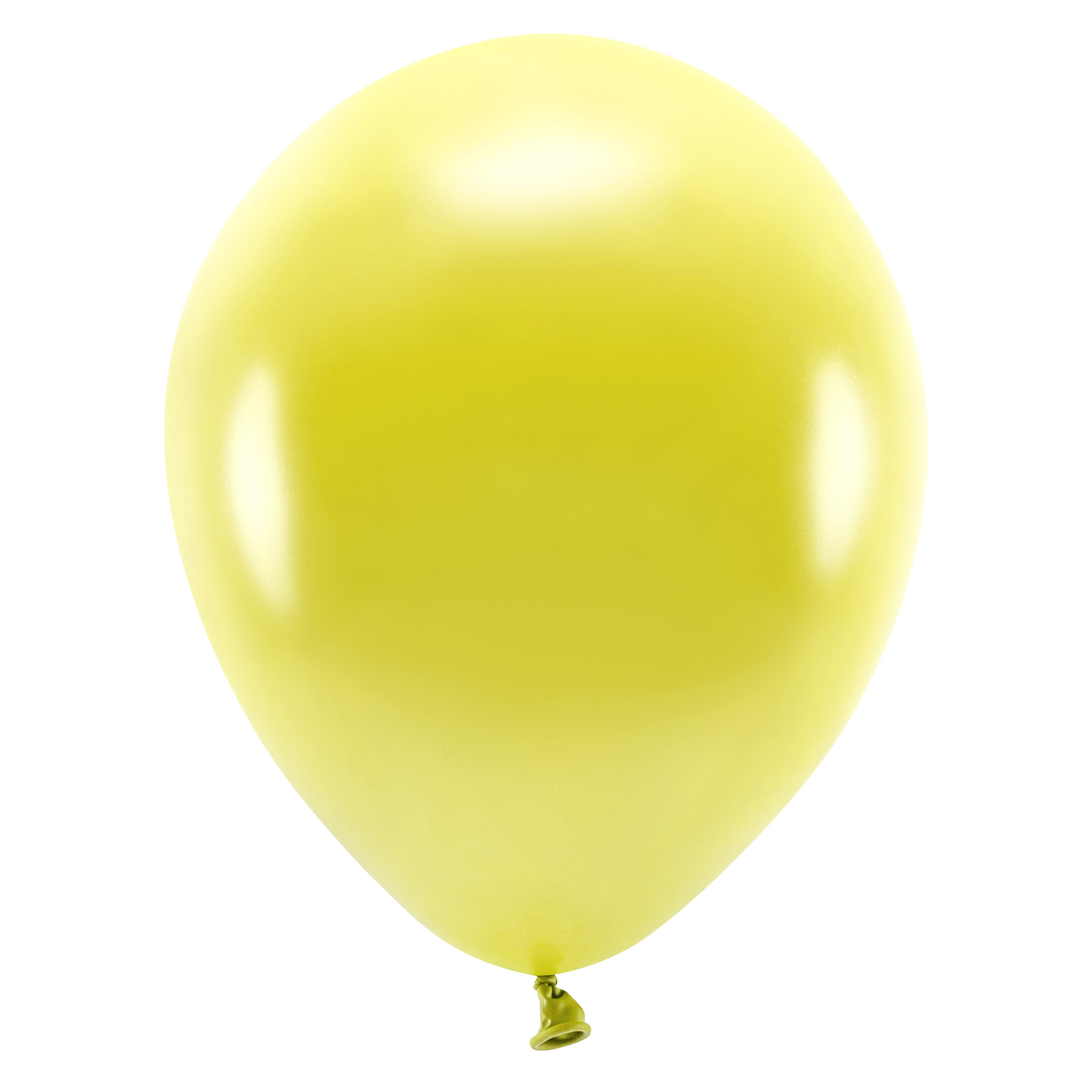 100x Gele ballonnen 26 cm eco/biologisch afbreekbaar -