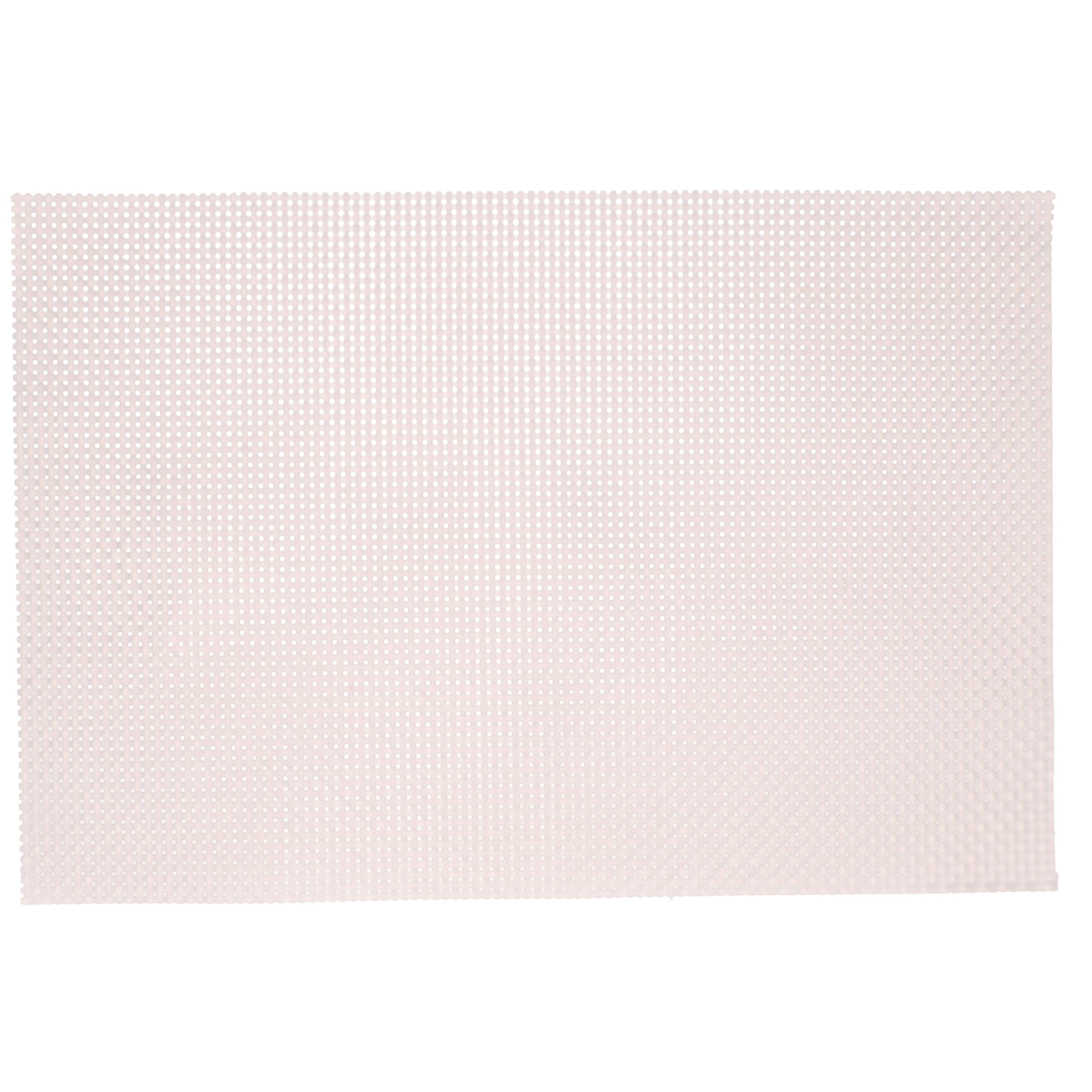 Kesper 10x Rechthoekige placemats lichtroze parelmoer glans geweven 29 x 43 cm -