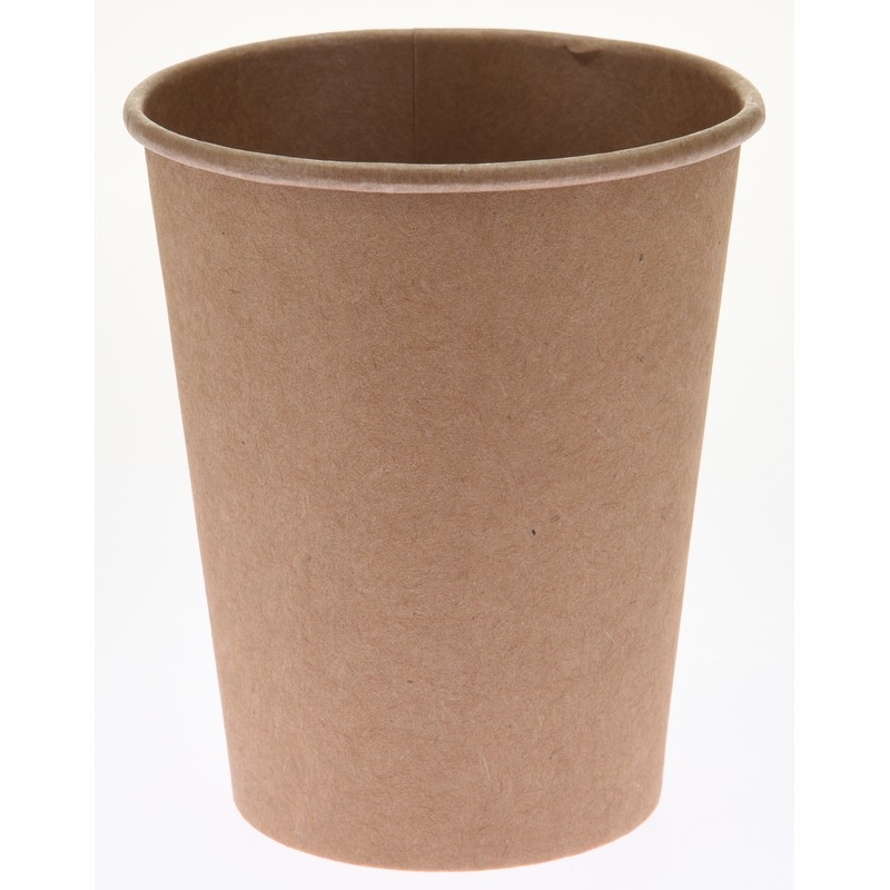10x stuks duurzame gerecyclede papieren koffiebeker-drinkbeker 250 ml