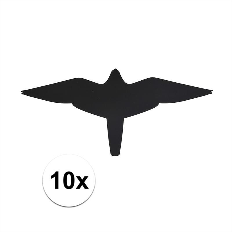 10x Vogel raamstickers-anti inslag stickers 'valk' 14 cm