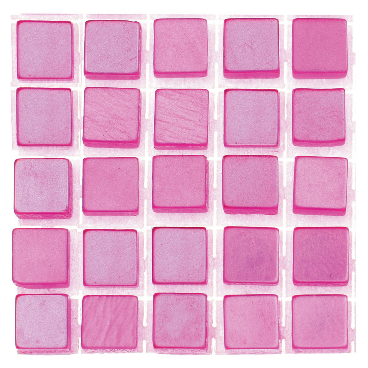 119x stuks mozaieken maken steentjes-tegels kleur roze 5 x 5 x 2 mm