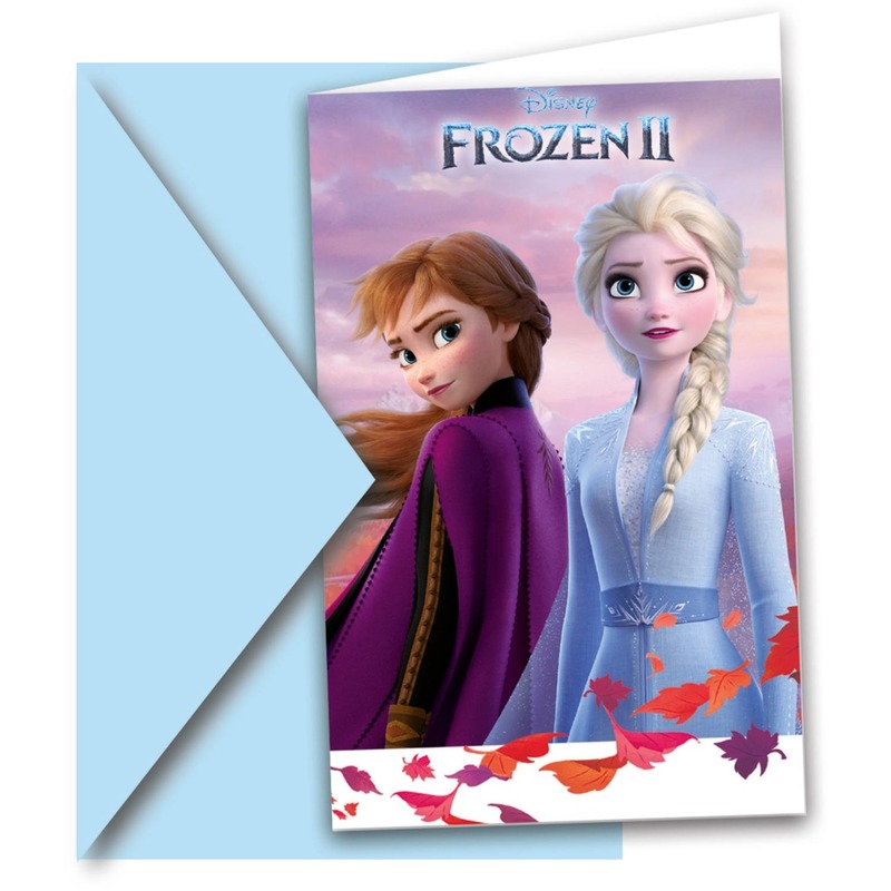 12x Disney Frozen 2 uitnodigingen