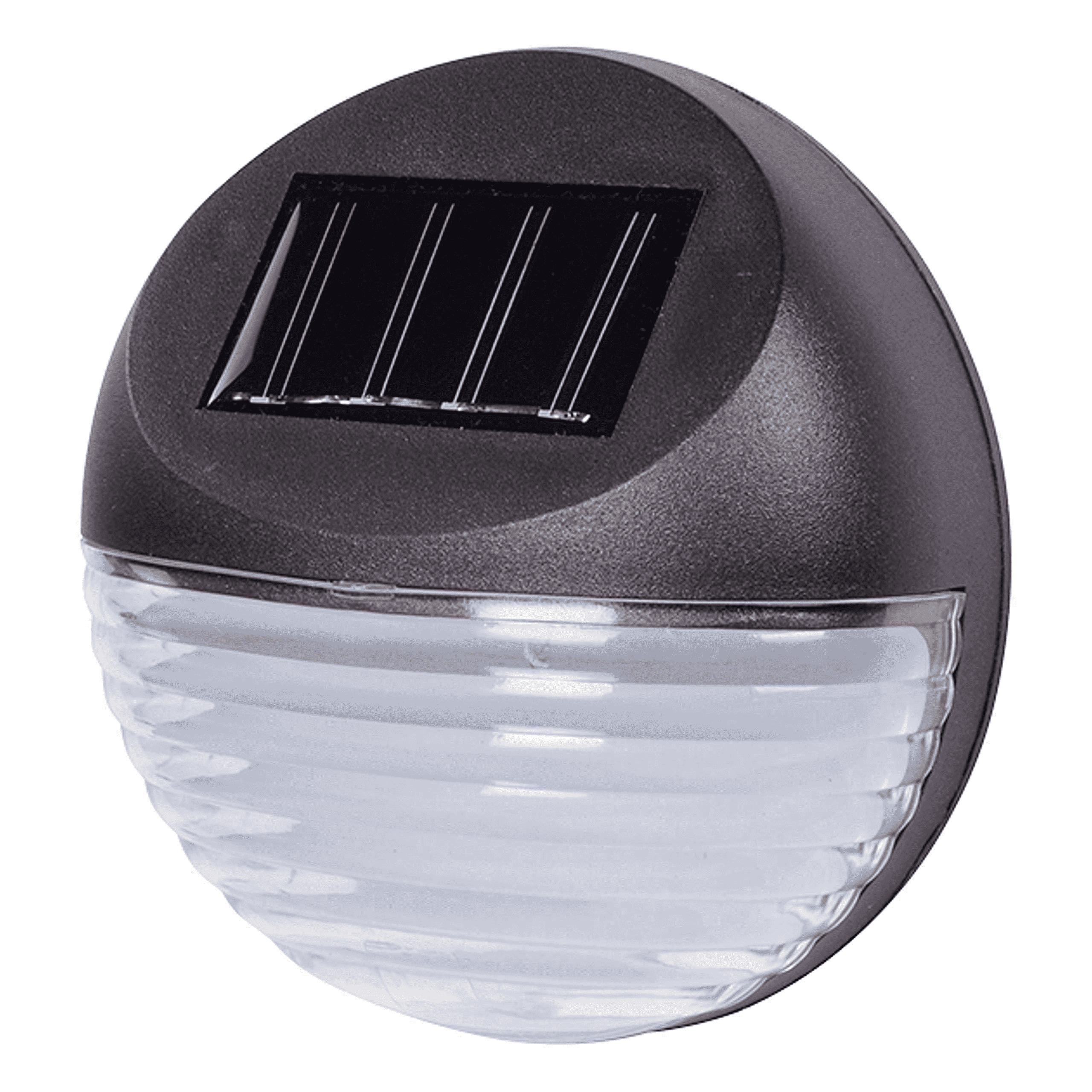 12x Solar LED verlichting voor huis-muur-schutting wandlamp 11 cm zwart