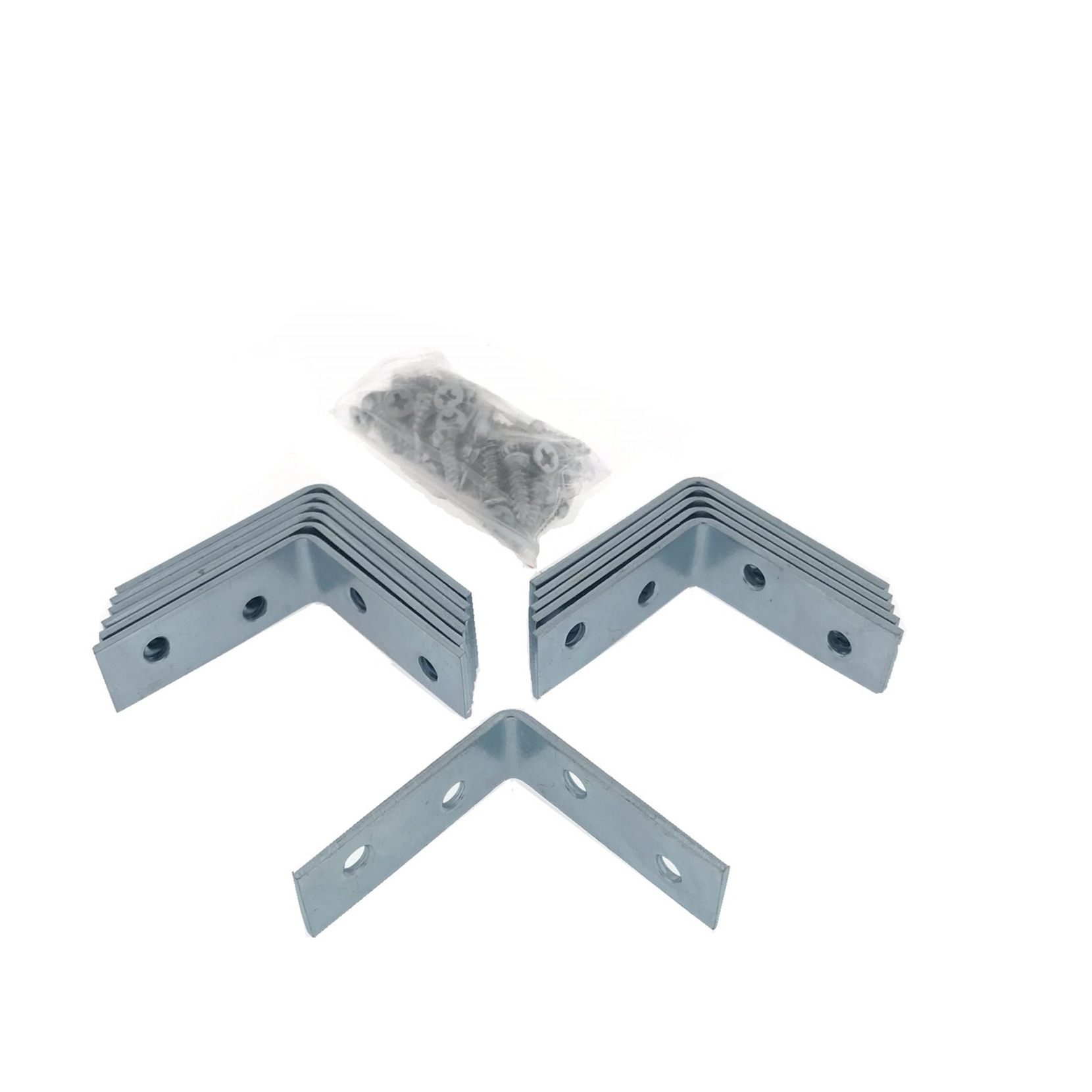 12x stuks hoekankers / stoelhoeken / hoekverbinders inclusief schroeven 40 x 40 x 15 mm -