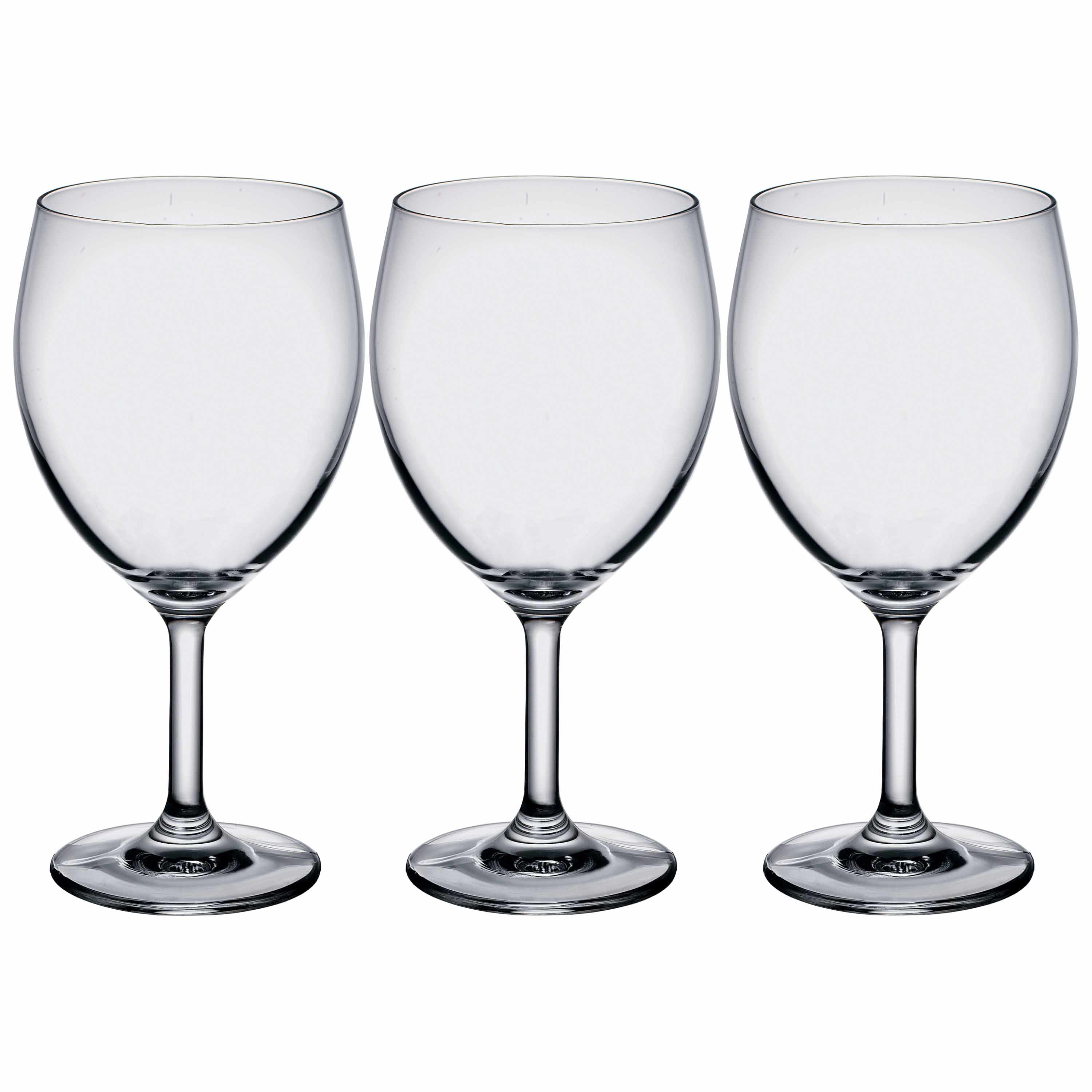 12x Stuks wijnglazen transparant 260 ml - Wijnglas witte of rode wijn op voet