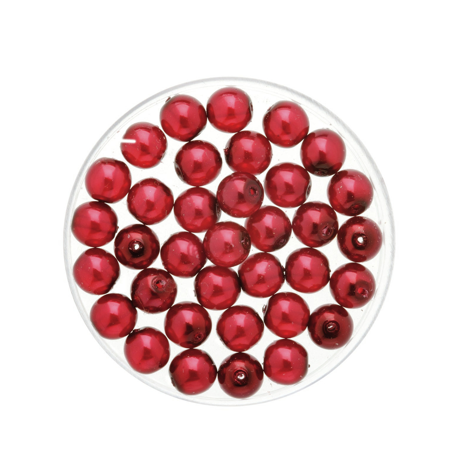 150x stuks sieraden maken Boheemse glaskralen in het transparant bordeaux rood van 6 mm
