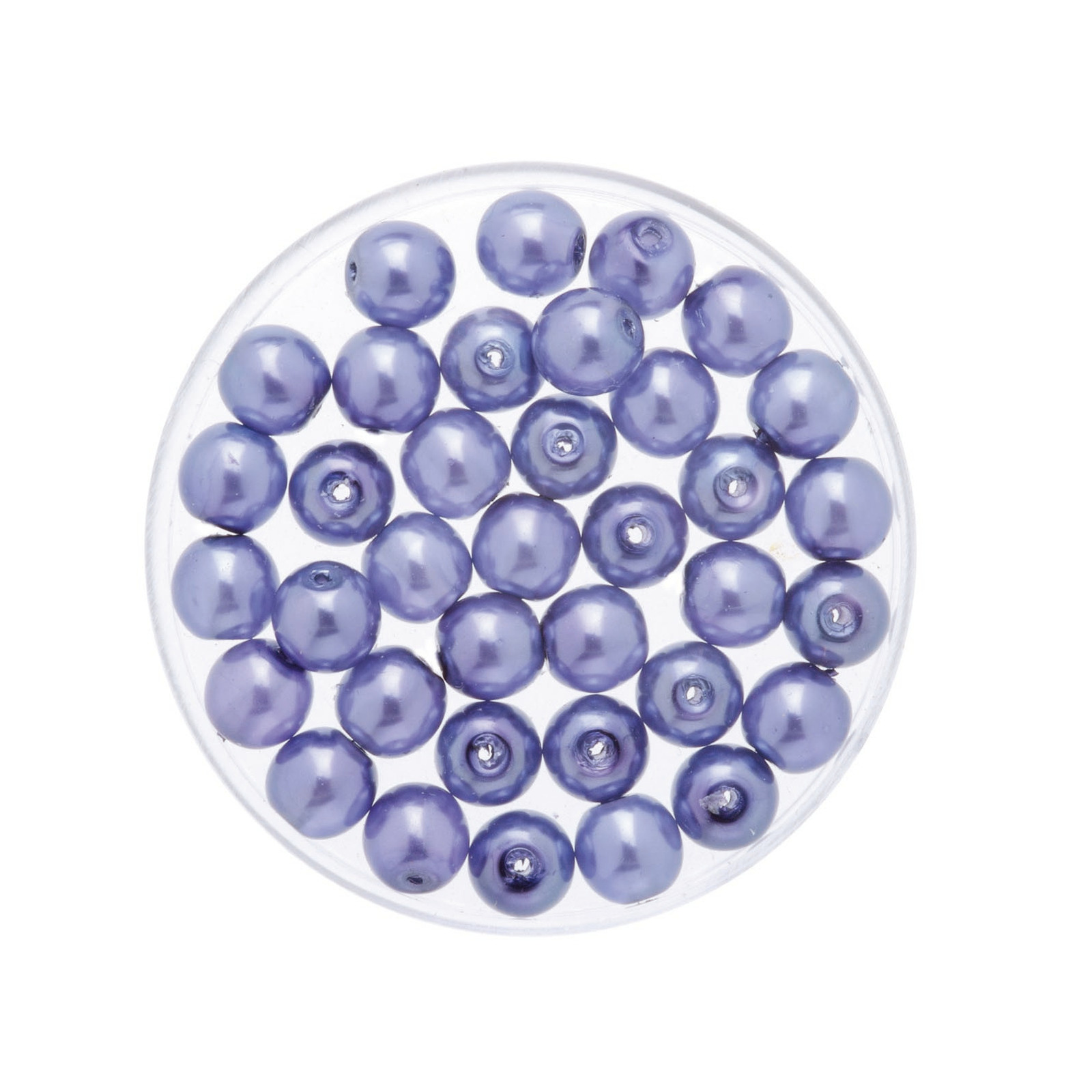 150x stuks sieraden maken Boheemse glaskralen in het transparant lila paars van 6 mm