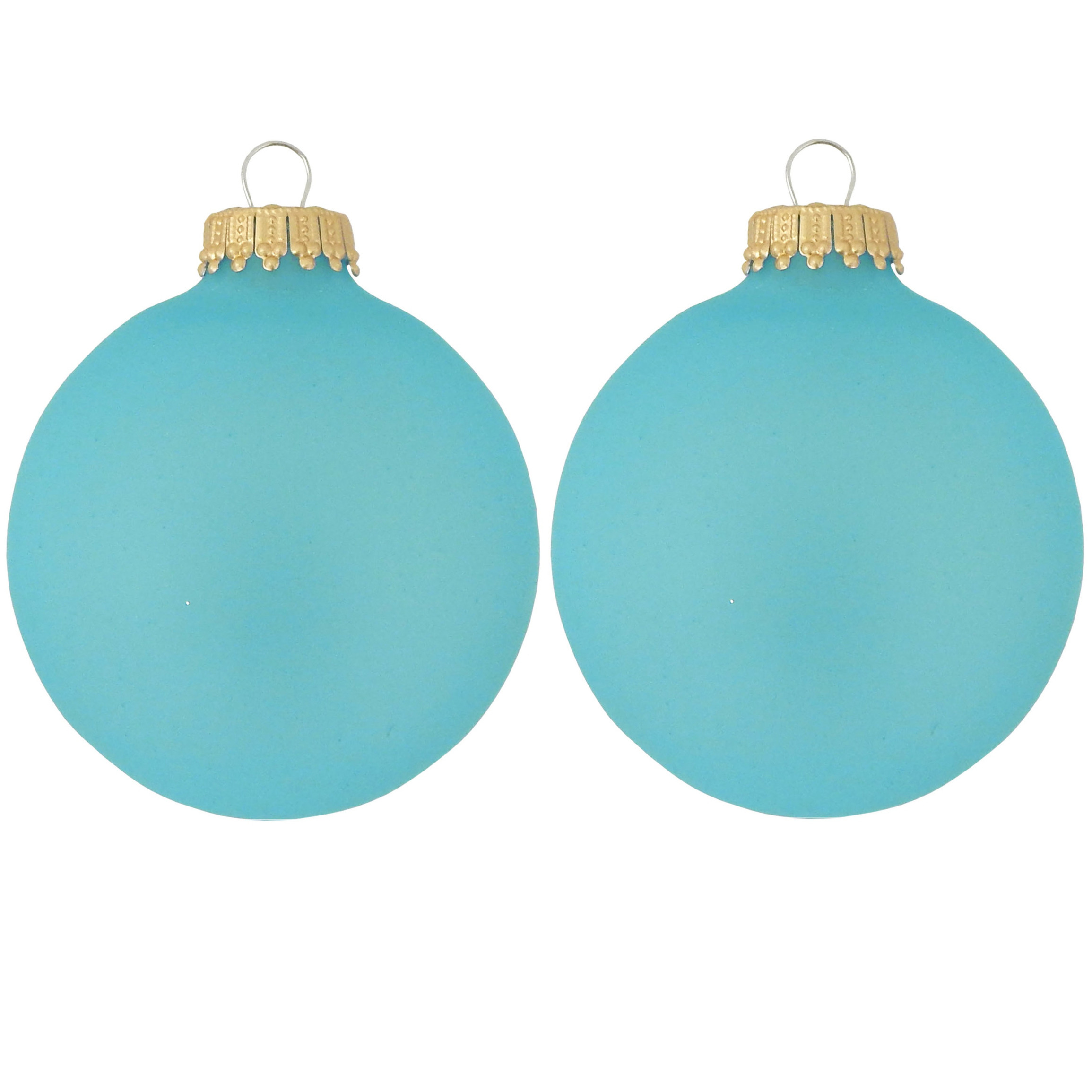 16x Spa Frost blauwe glazen kerstballen mat 7 cm kerstboomversiering