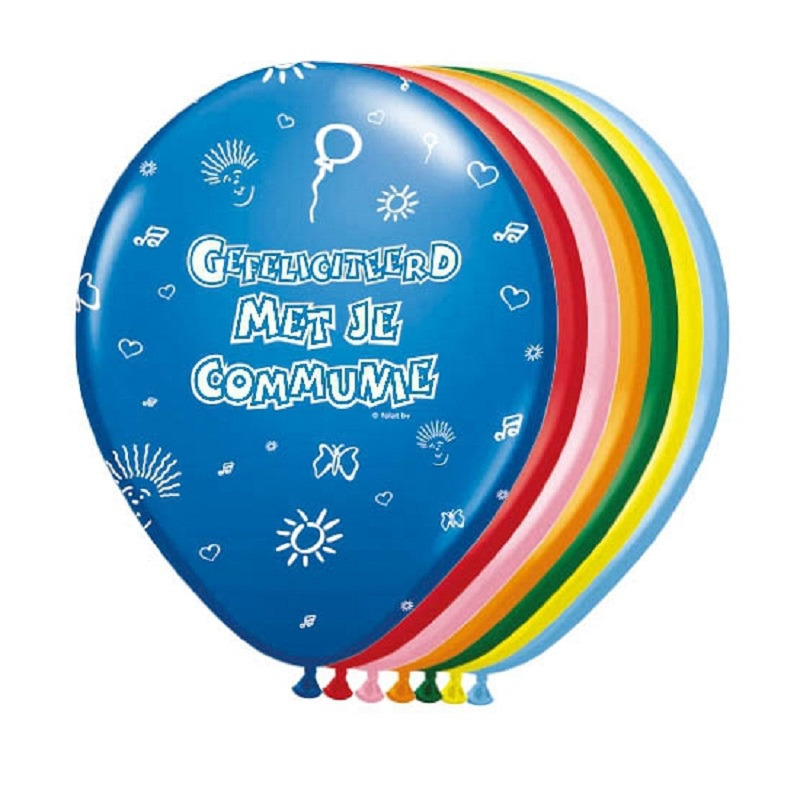 16x stuks Ballonnen communie thema