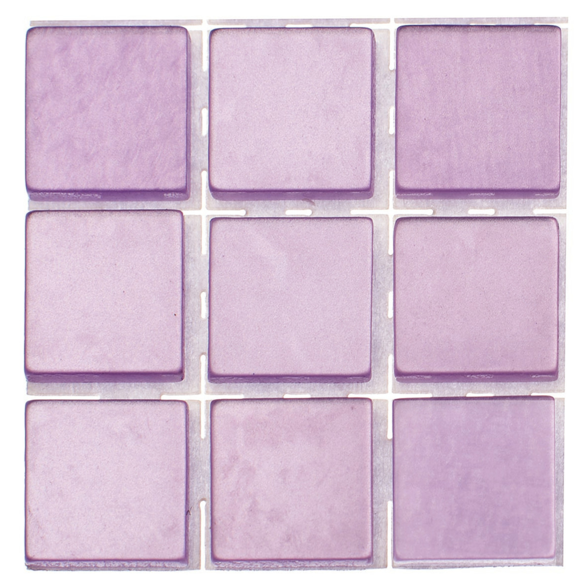 189x stuks mozaieken maken steentjes-tegels kleur lila 10 x 10 x 2 mm