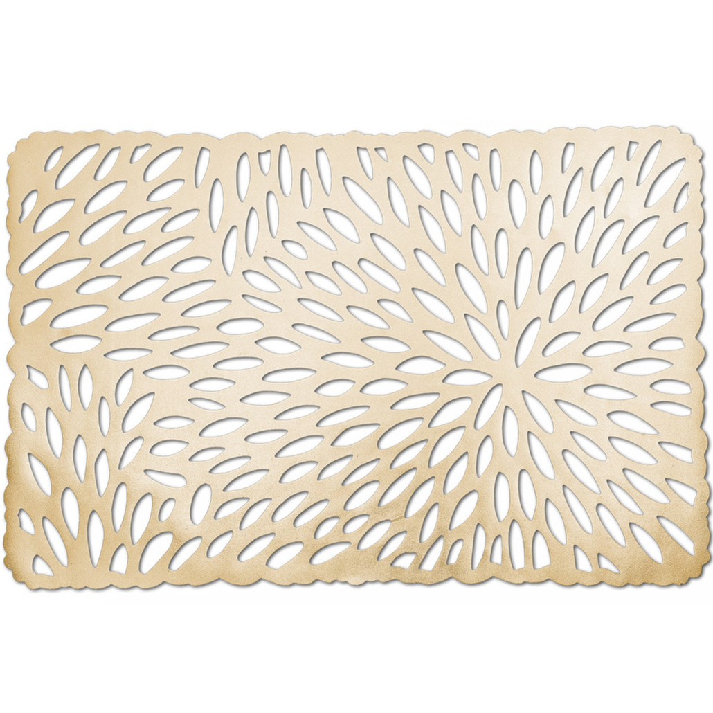 Zeller 1x Rechthoekige placemats glanzend goud 29 x cm -