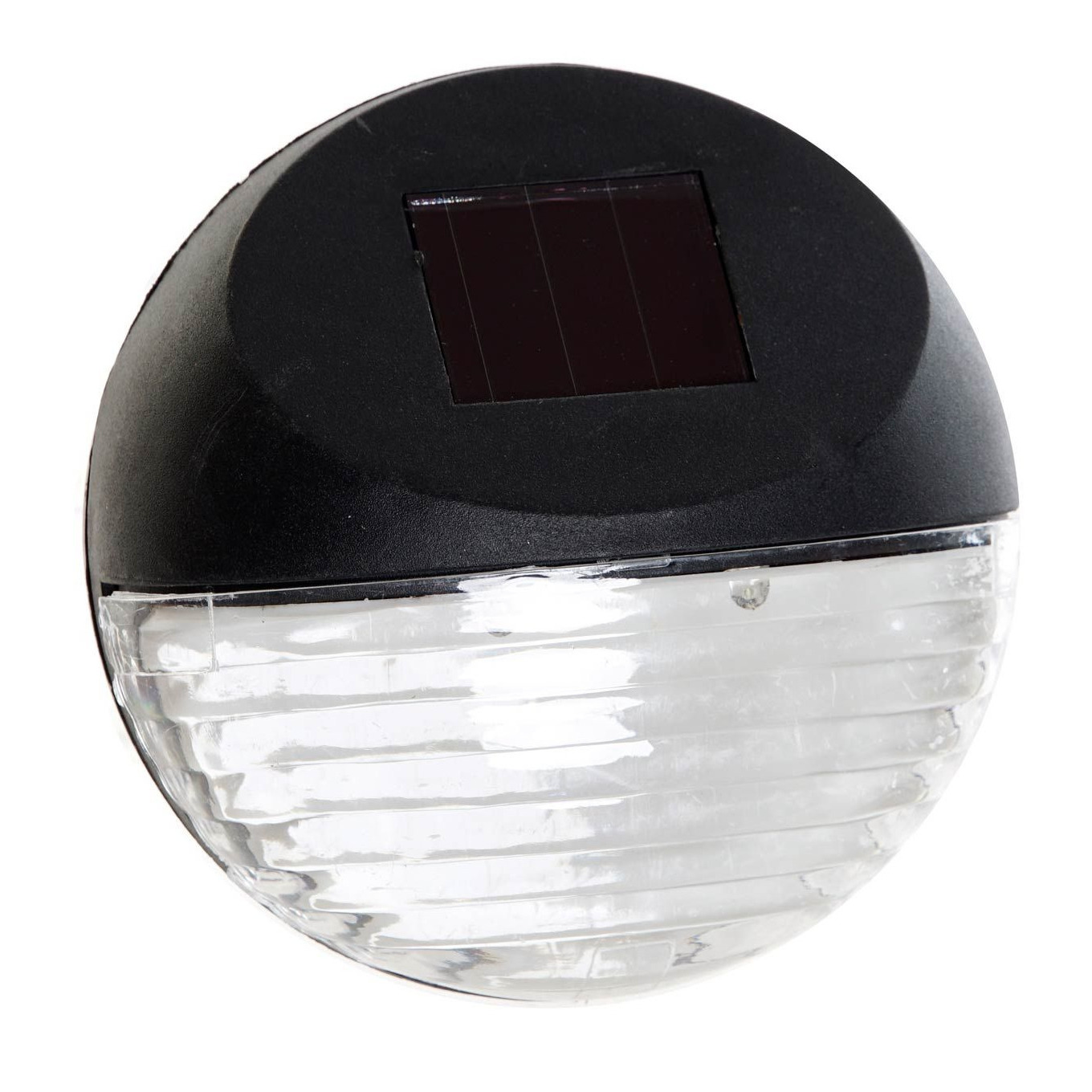 1x Solar LED verlichting voor huis-muur-schutting wandlamp 11 cm zwart