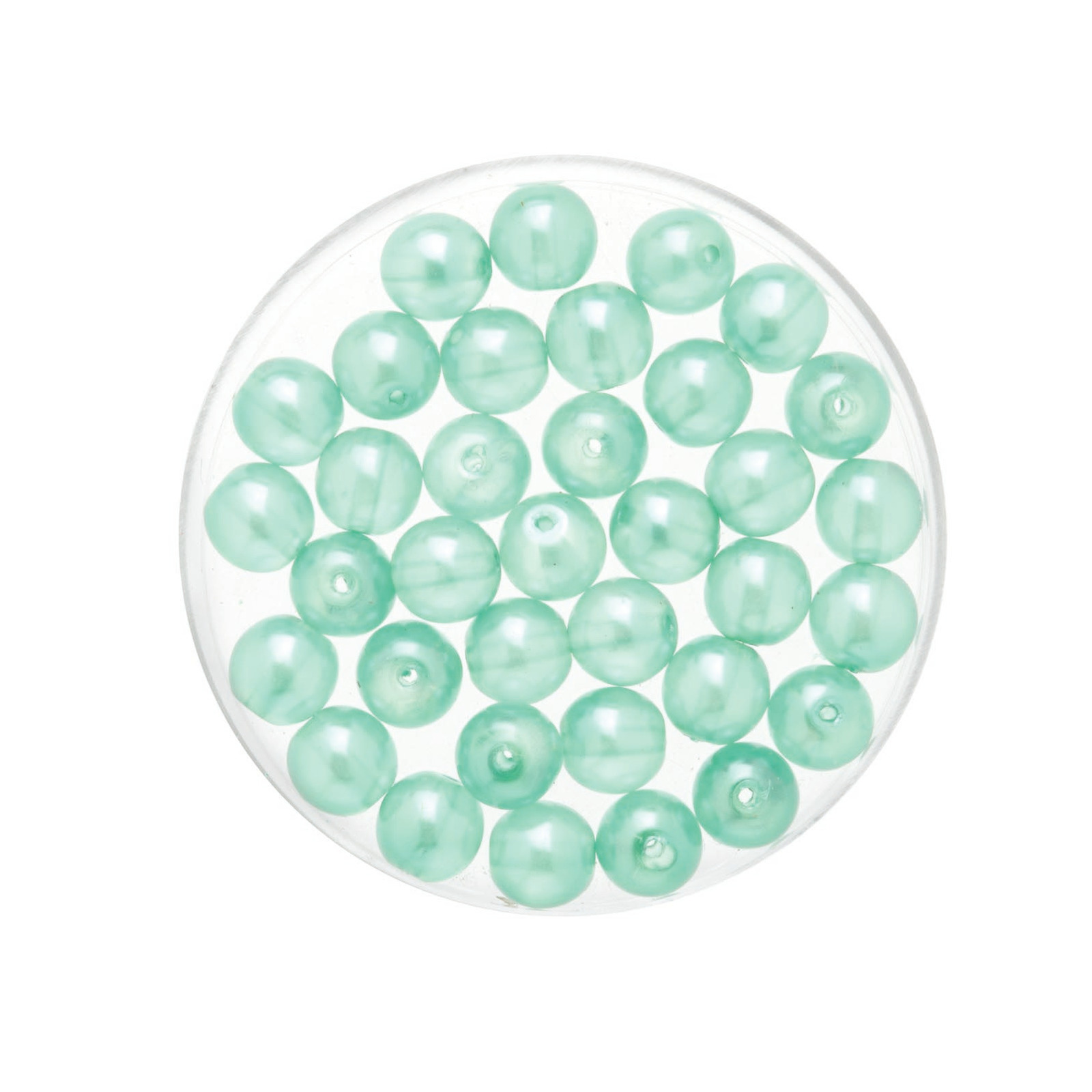 200x stuks sieraden maken Boheemse glaskralen in het transparant aqua blauw van 6 mm