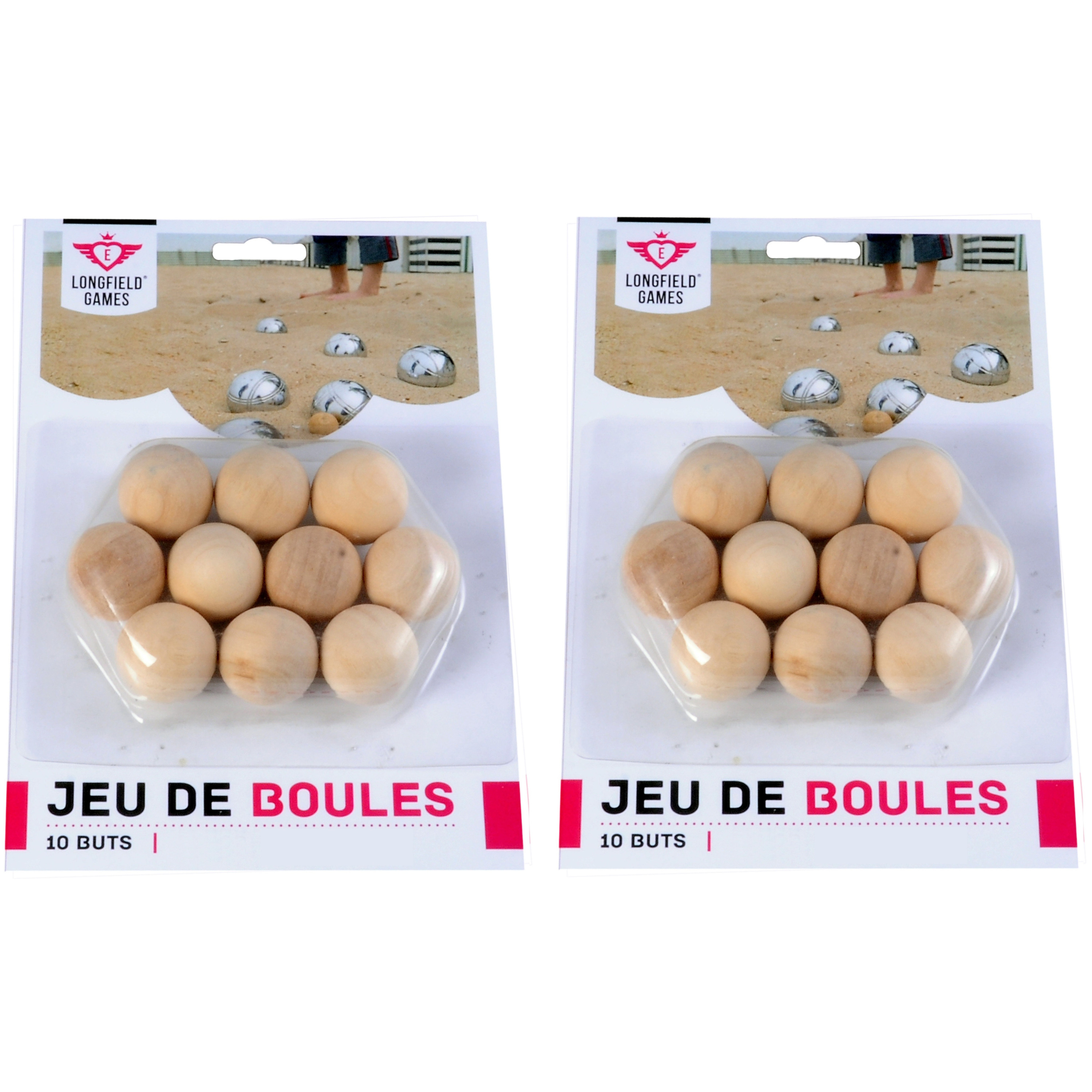 20x Jeu de boules-petanque houten buts-markerings balletjes 30 mm buitenspeelgoed