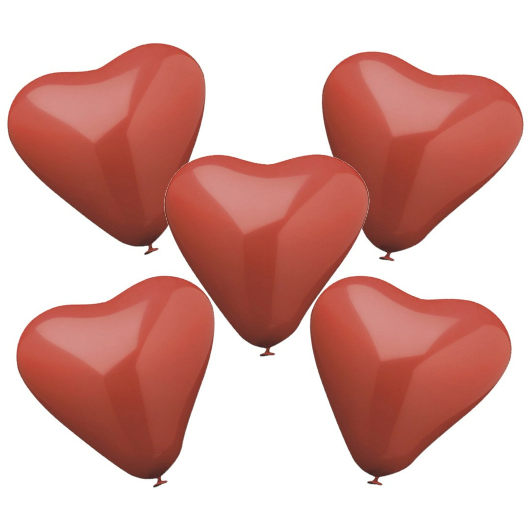 20x stuks Rode hartjes ballonnen 26 cm -