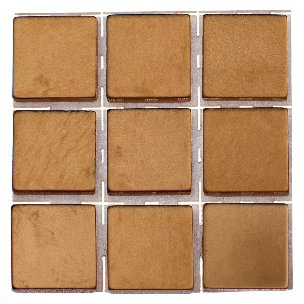 252x stuks mozaieken maken steentjes-tegels kleur brons 10 x 10 x 2 mm