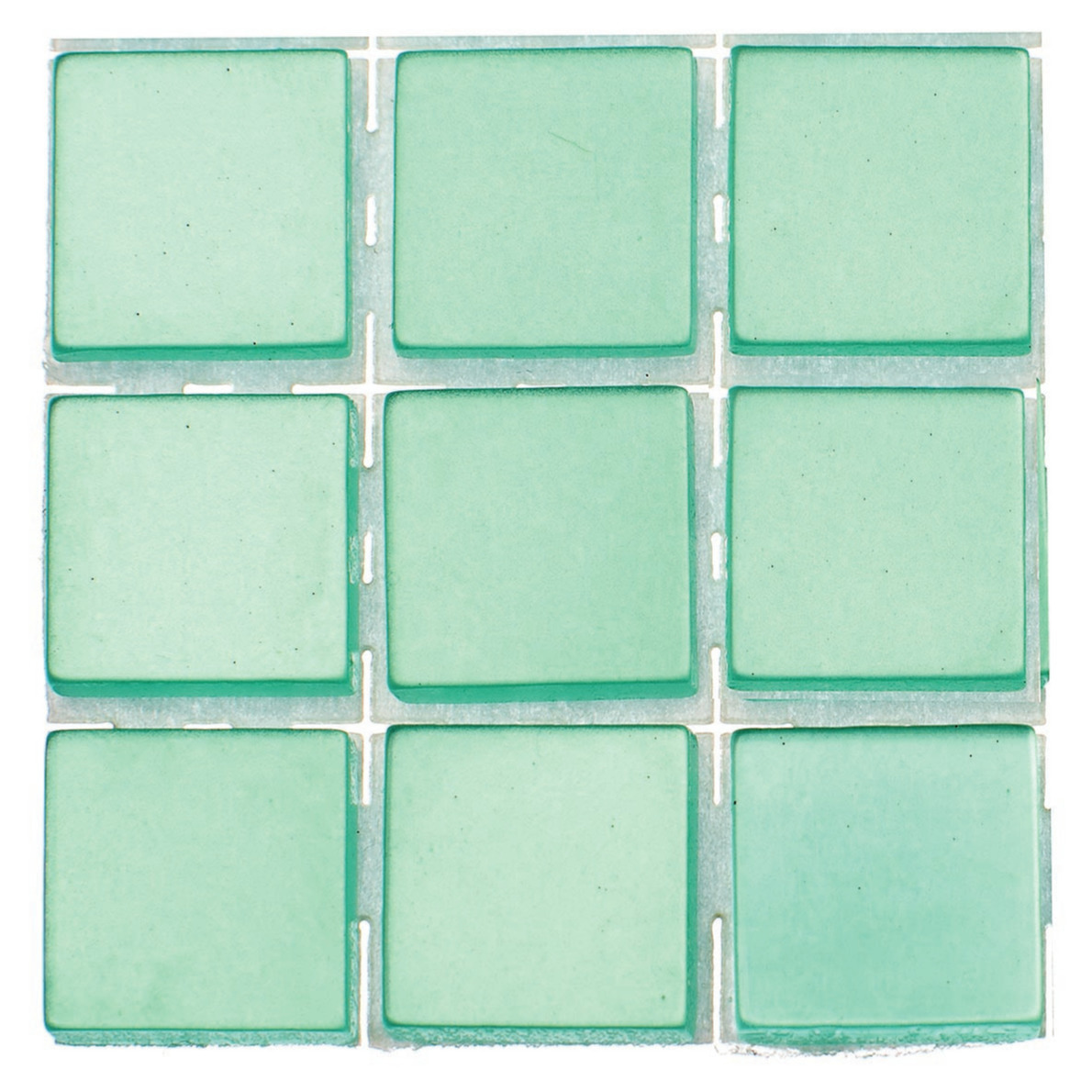 252x stuks mozaieken maken steentjes-tegels kleur turquoise 10 x 10 x 2 mm