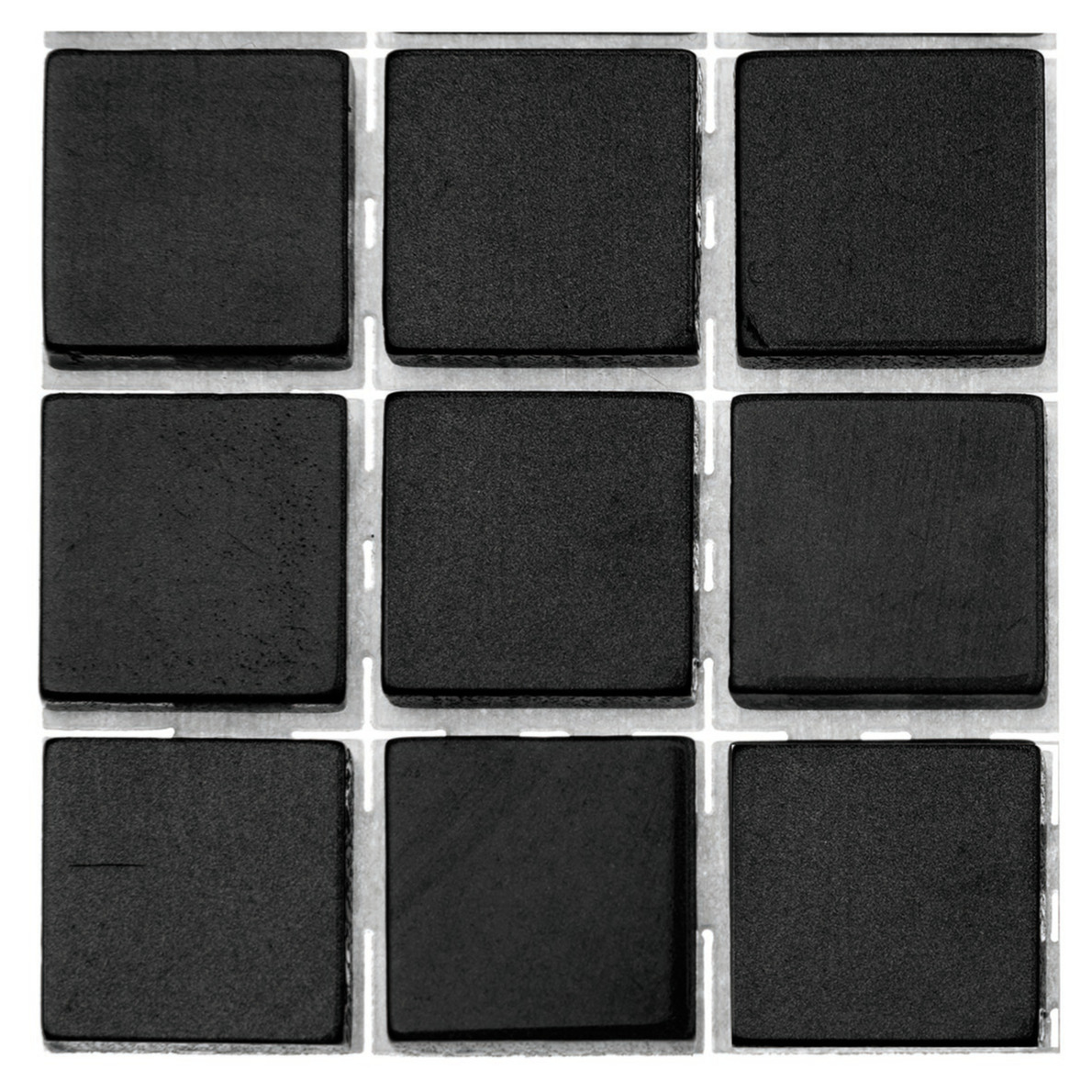 252x stuks mozaieken maken steentjes/tegels kleur zwart met formaat 10 x 10 x 2 mm