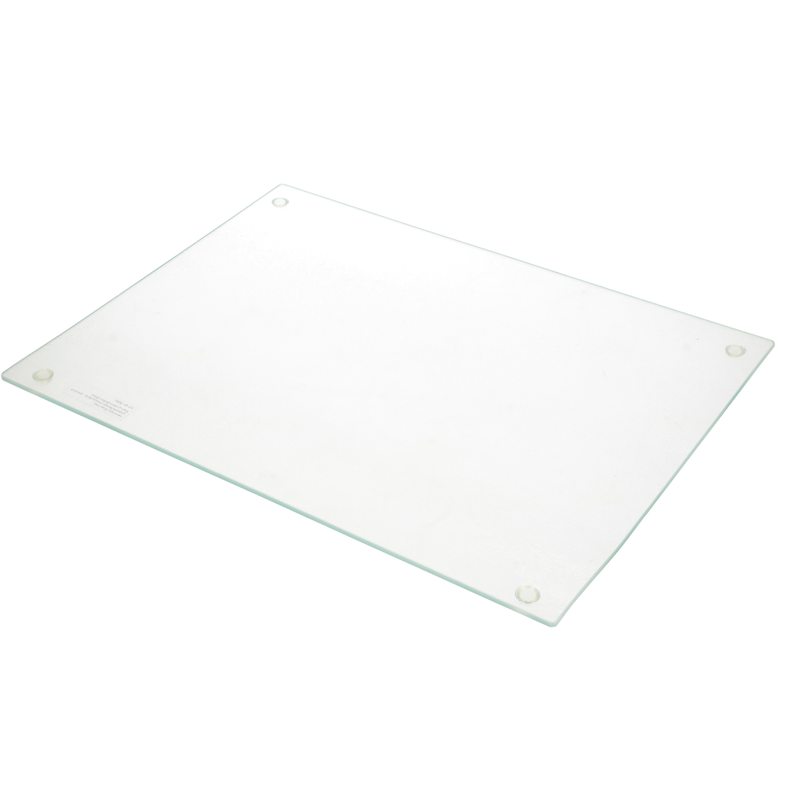 2x Glazen snijplanken-serveerplanken met siliconen voetjes 30 x 40 cm