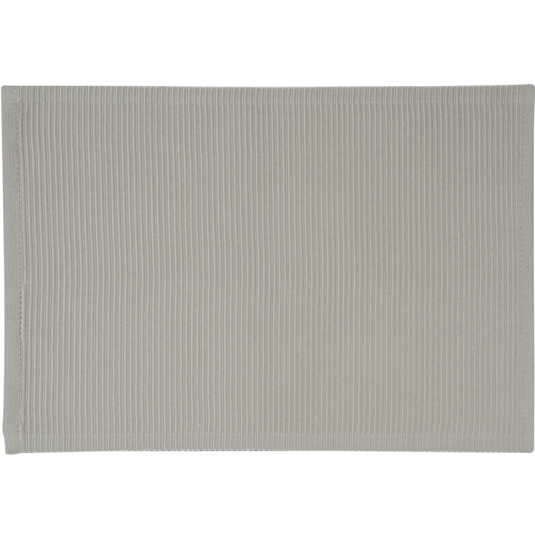 Merkloos 2x Rechthoekige placemats taupe stof 30 x 43 cm -