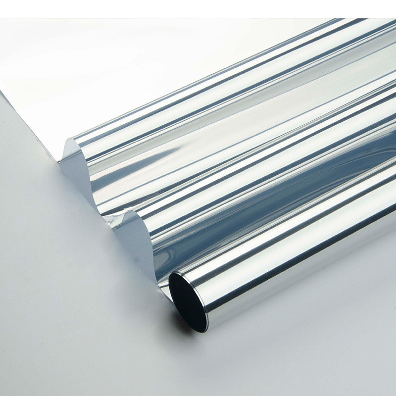 2x rollen raamfolie zonwerend semi transparant-zilver 60 cm x 2 meter statisch