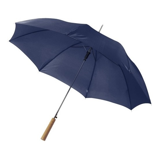 2x stuks Automatische paraplu 102 cm doorsnede blauw