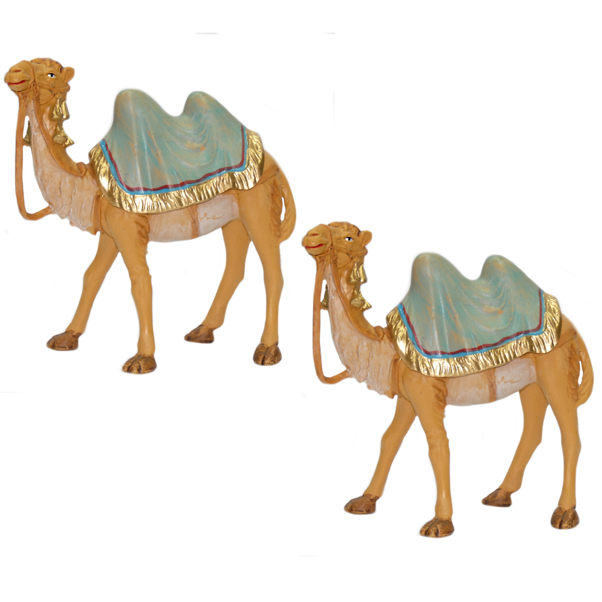 2x stuks kamelen beeldjes 16 cm dierenbeeldjes