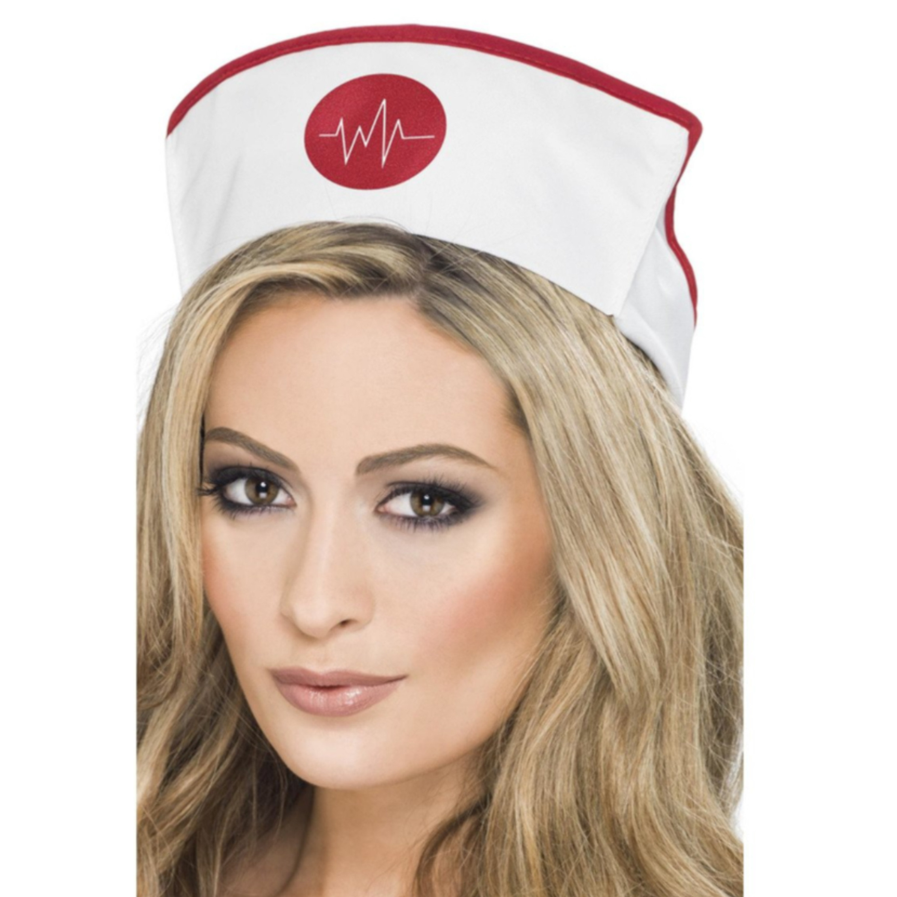 2x Zuster/verpleegster verkleed hoedjes