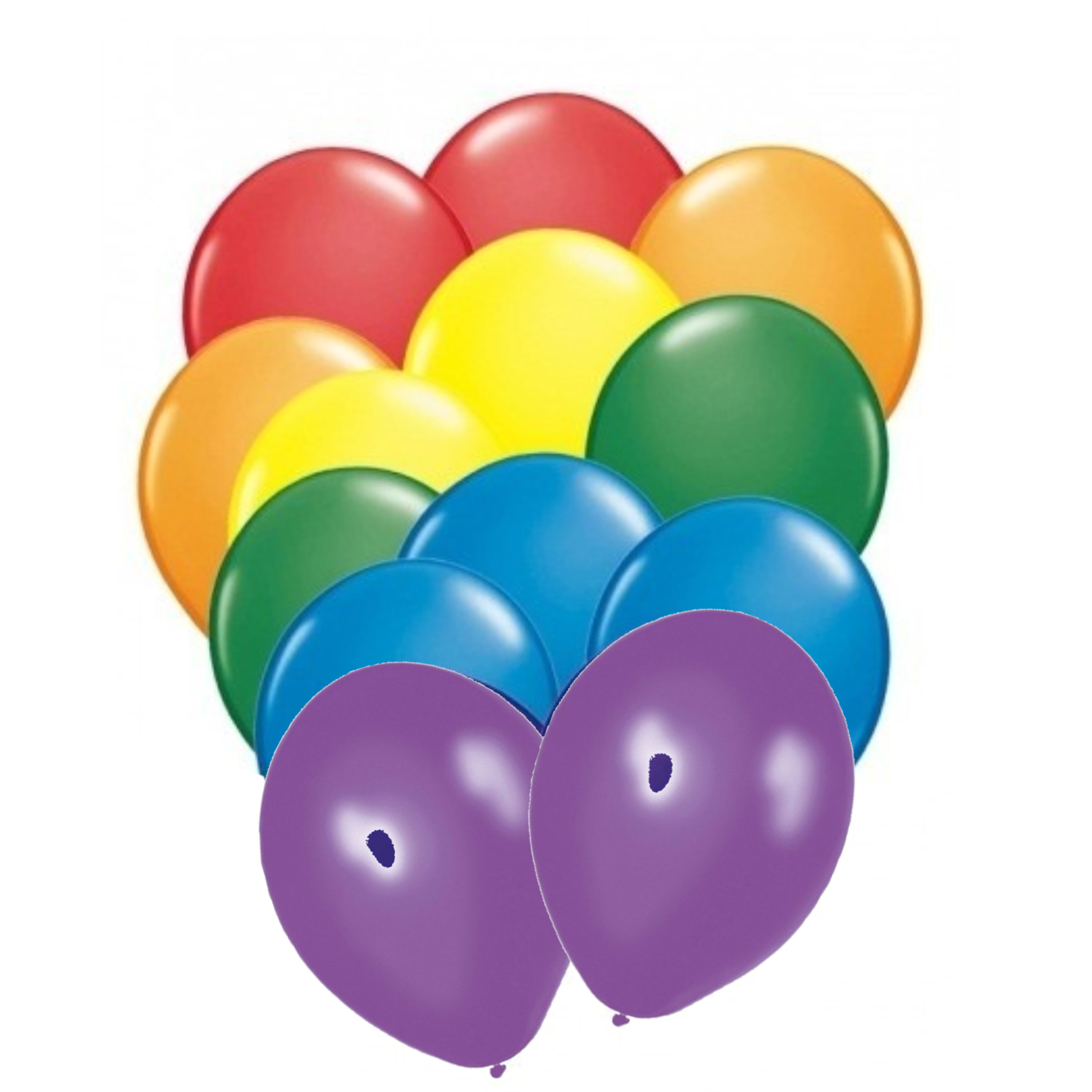 30 stuks regenboogkleur ballonnen -