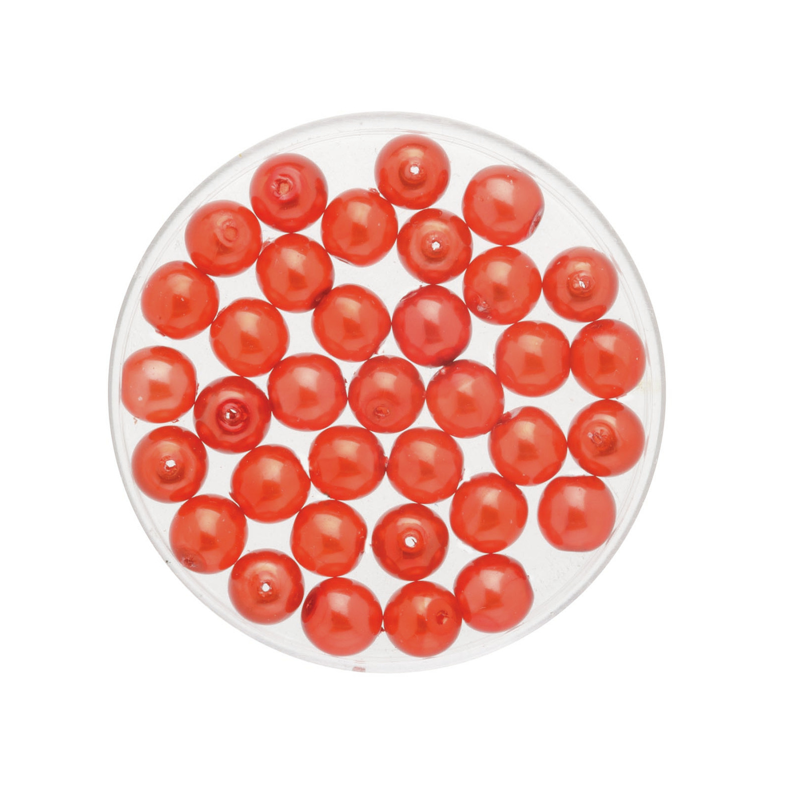 300x stuks sieraden maken Boheemse glaskralen in het transparant rood van 6 mm