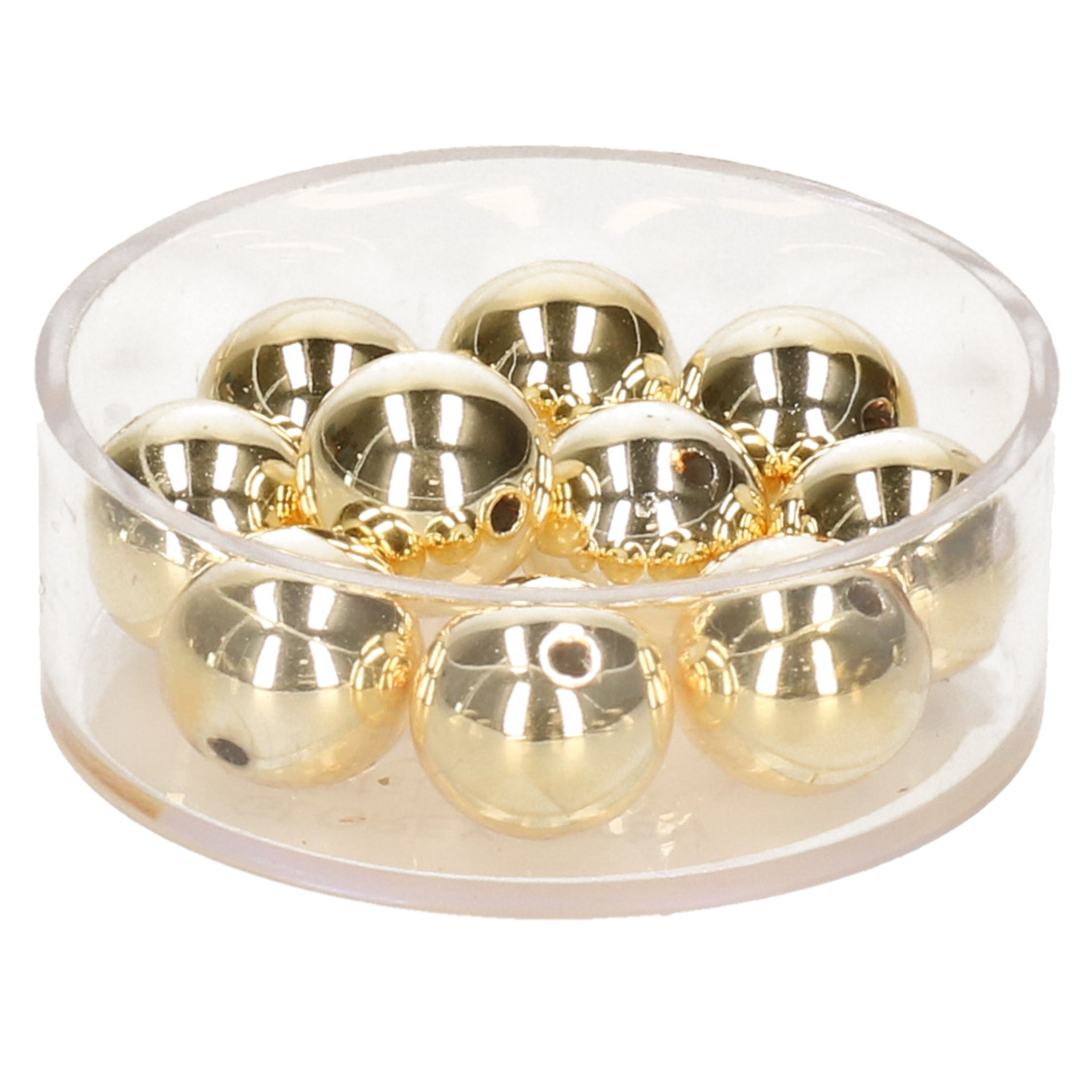 30x stuks metallic sieraden maken kralen in het goud van 6 mm