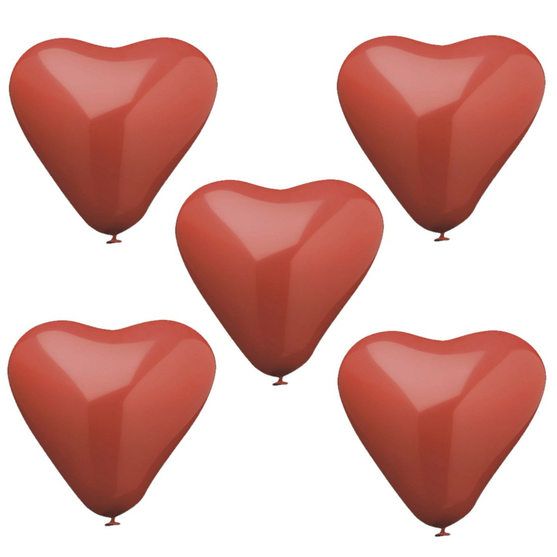 30x stuks Rode hartjes ballonnen 26 cm -