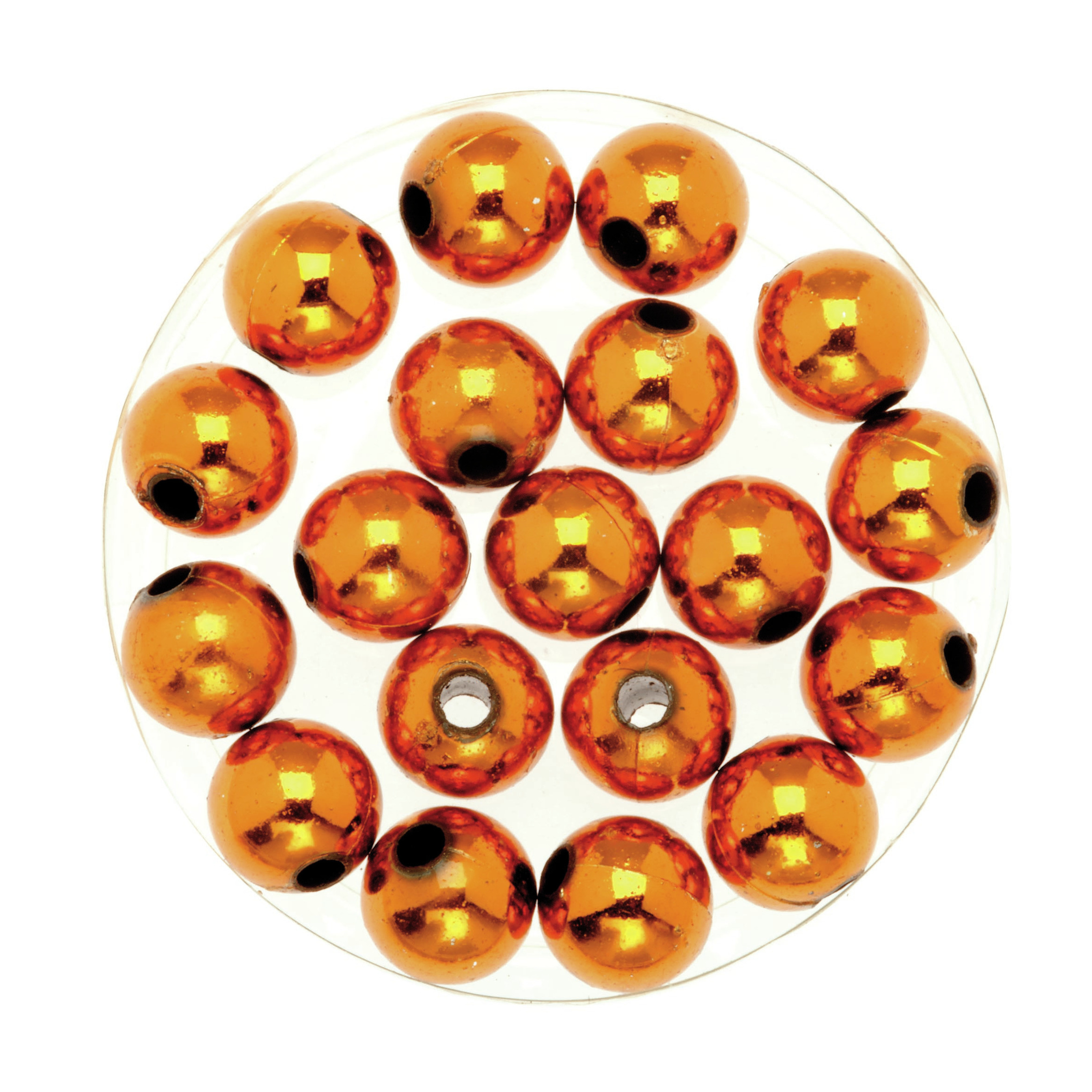 360x stuks sieraden maken glans deco kralen in het oranje van 10 mm
