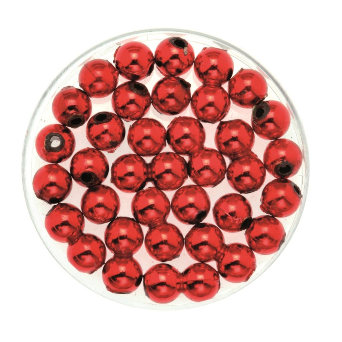 360x stuks sieraden maken glans deco kralen in het rood van 8 mm