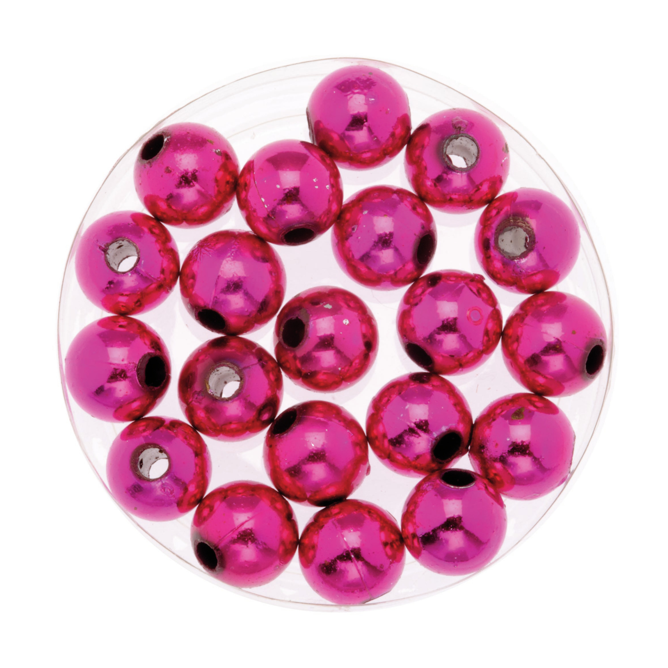 360x stuks sieraden maken glans deco kralen in het roze van 10 mm