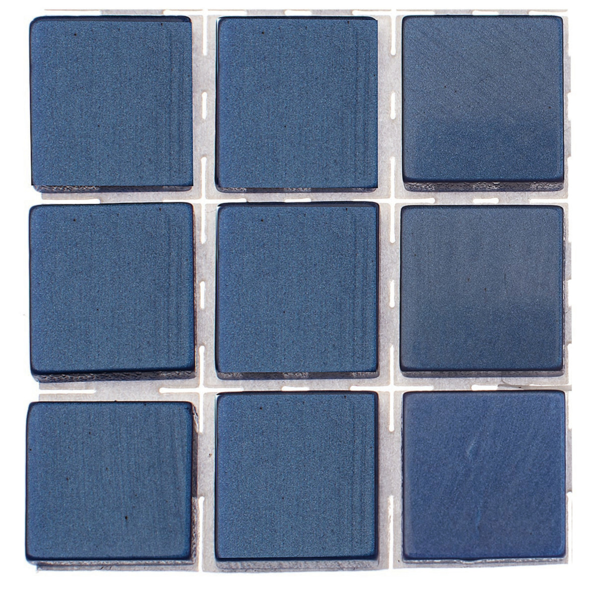 378x stuks mozaieken maken steentjes-tegels kleur donkerblauw 10 x 10 x 2 mm