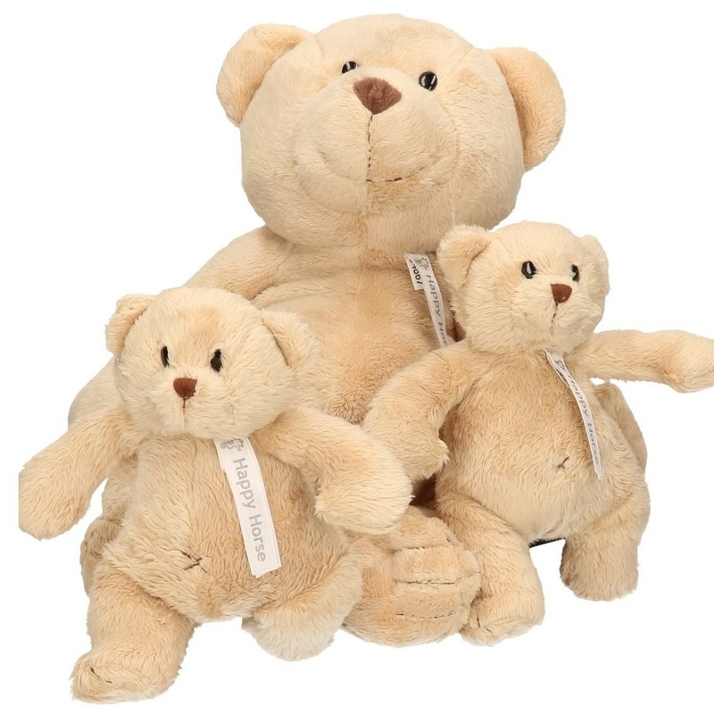 3x Pluche mama en kind Buster knuffelberen 40-23 cm knuffels
