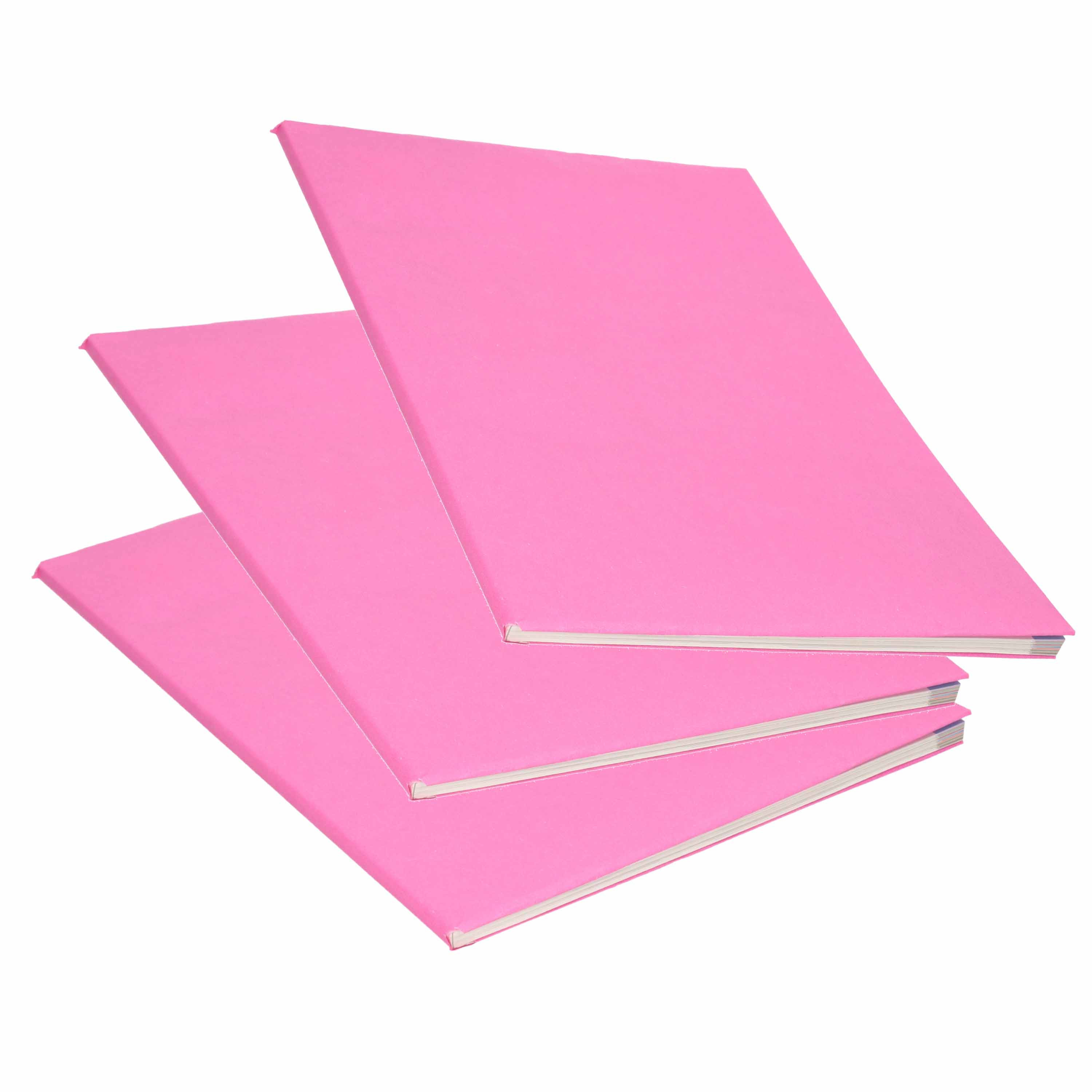 3x Rollen kraft kaftpapier roze 200 x 70 cm