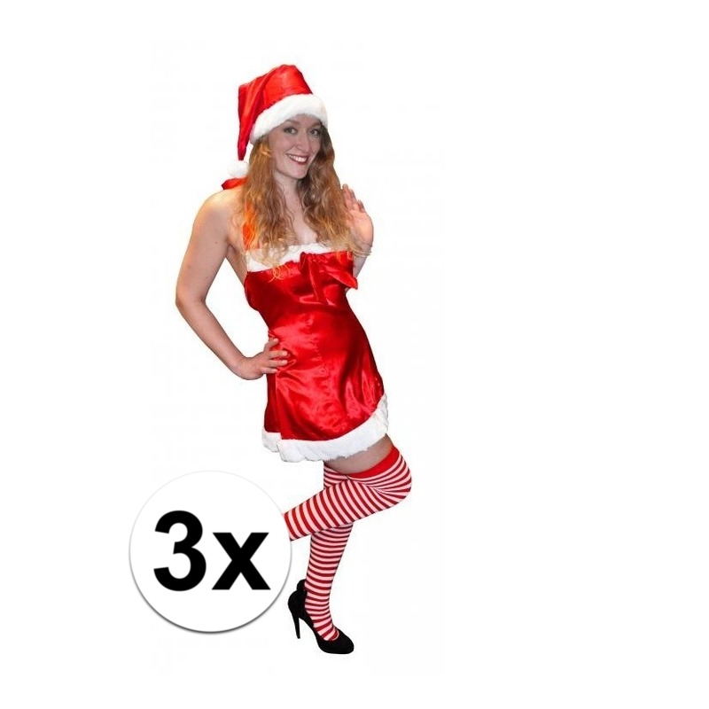 3x Santa Run Kerstjurkje voor dames