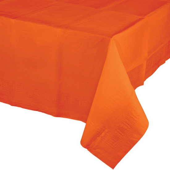 3x stuks oranje tafelkleed van papier 137 x 274 cm