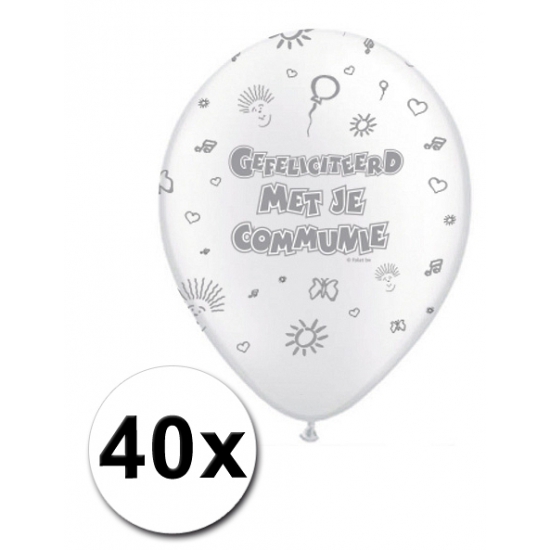 40 Communie ballonnen 30 cm -