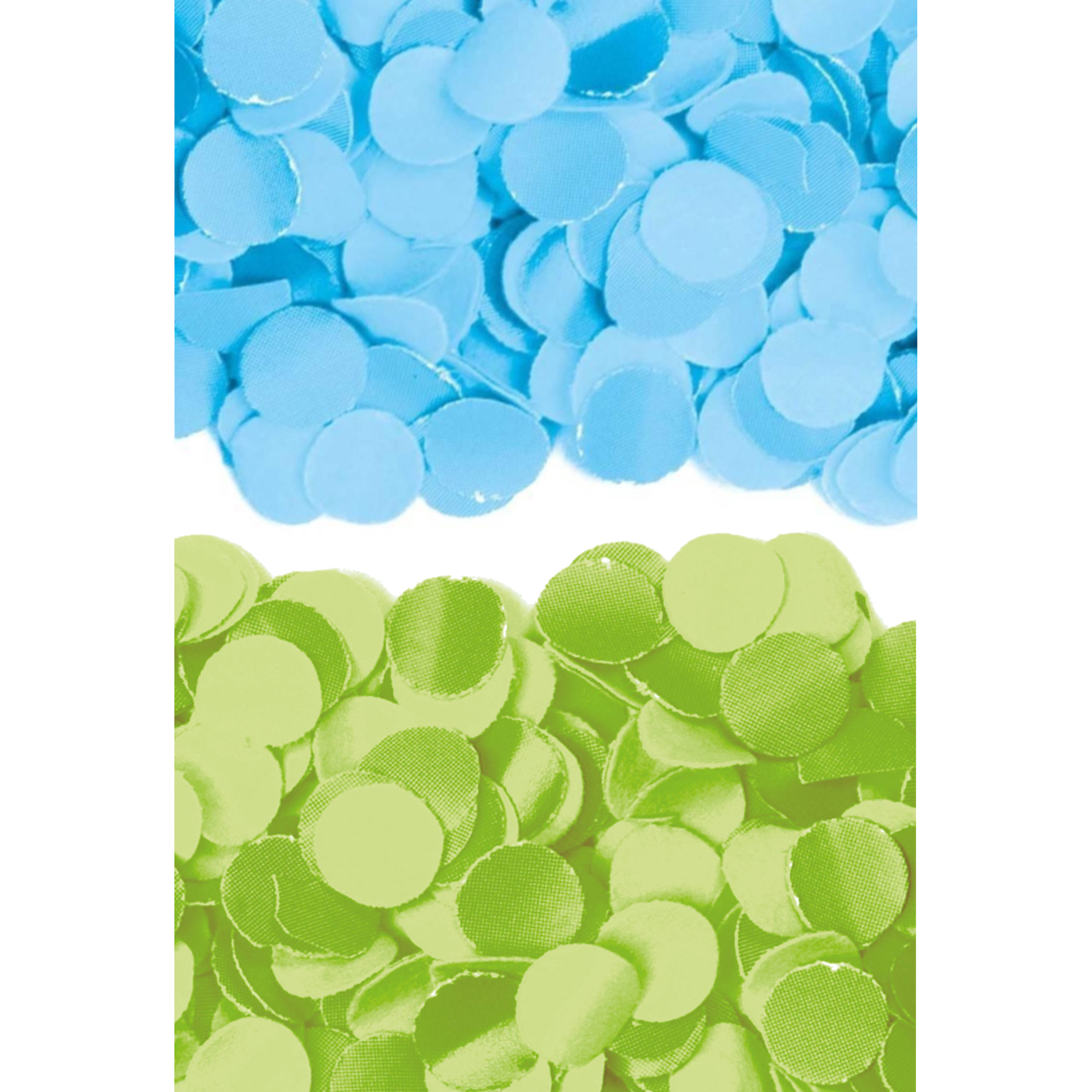 400 gram groen en blauwe papier snippers confetti mix set feest versiering -