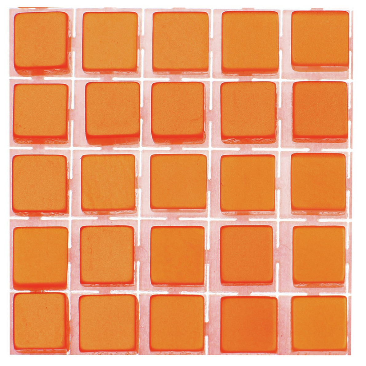 476x stuks mozaieken maken steentjes-tegels kleur oranje 5 x 5 x 2 mm