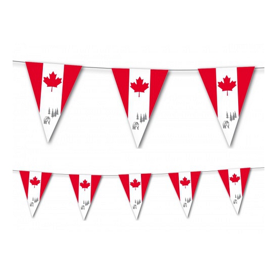 4x Canada vlaggenlijnen 3,5 meter