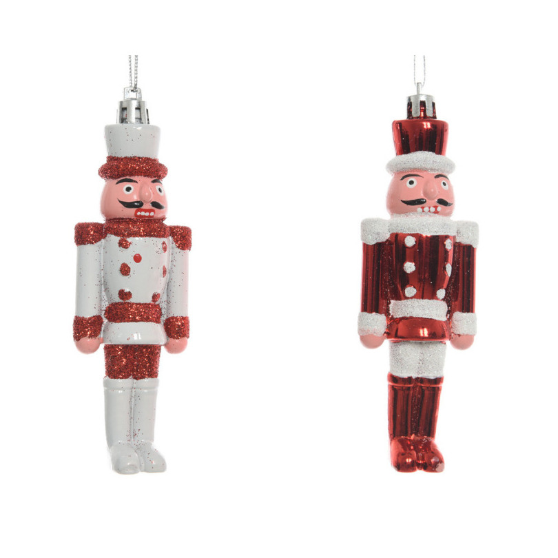 4x Kersthangers notenkrakers poppetjes-soldaten 12,5 cm