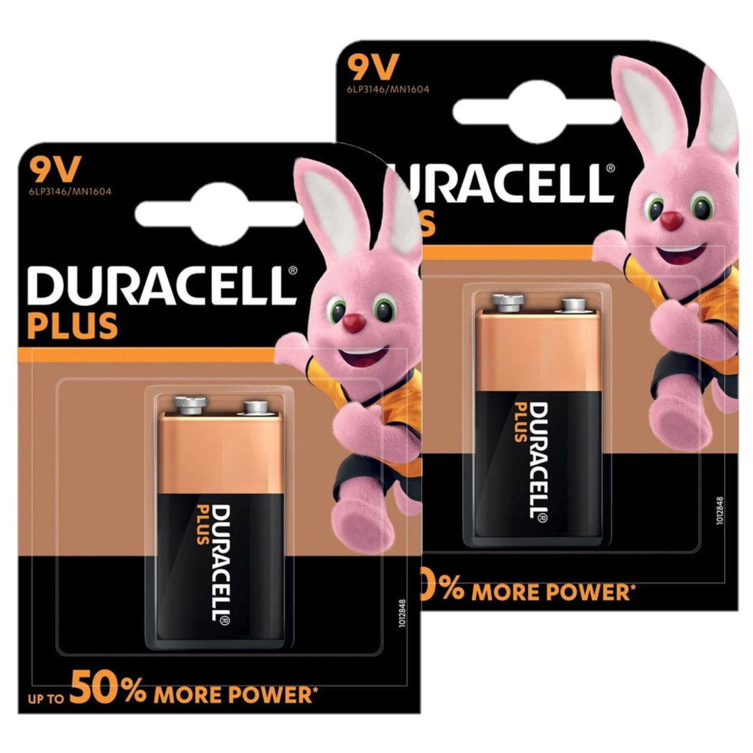 4x stuk Duracell V9 Plus batterij alkaline Lr61 9 V
